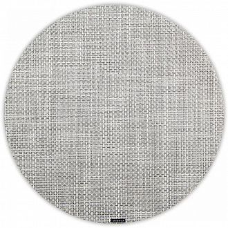 Изображение товара Салфетка подстановочная виниловая Basketweave, White/Silver, Ø38 см