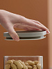 Изображение товара Банка для хранения прямоугольная Vacuum Glass, 1,25 л, светло-серая