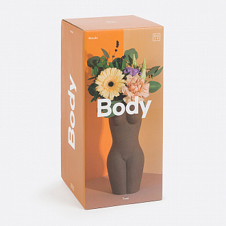 Изображение товара Ваза для цветов Body, Black, 23 см