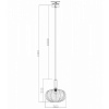 Изображение товара Светильник подвесной Modern, Zelma, 1 лампа, Ø30х131 см, зеленый/латунь