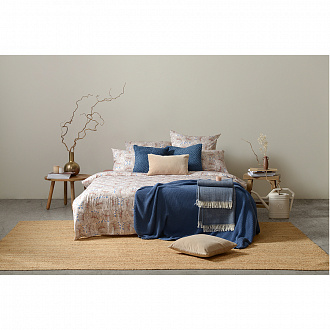 Изображение товара Комплект постельного белья из сатина с принтом "Цветы" из коллекции Prairie, 200х220 см