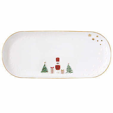 картинка Блюдо сервировочное Let it snow, 34х15 см от магазина Одежда+