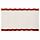 Коврик для ванной с кантом терракотового цвета из коллекции Trendy Ruffles, 50x80 см