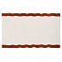 Коврик для ванной с кантом терракотового цвета из коллекции Trendy Ruffles, 50x80 см