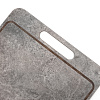 Изображение товара Доска разделочная с желобом, 33x25 см, мрамор серый