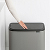 Изображение товара Бак для мусора Brabantia, Touch Bin Bo, 11+23 л, минерально-серый