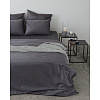 Изображение товара Комплект постельного белья из сатина темно-серого цвета из коллекции Wild, 200х220 см