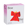 Изображение товара Подсвечник Bow, 8 см, красный