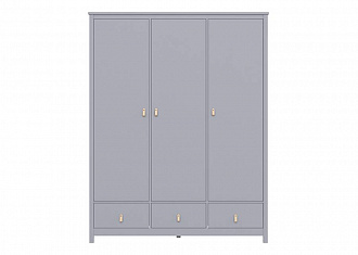 Шкаф 3-х створчатый Wood, 164,5х61х210 см, серый