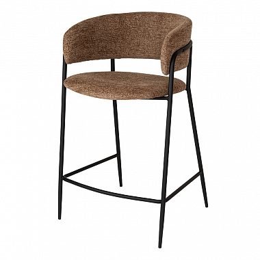 Стул полубарный Helning, мягкий шенилл, светло-коричневый, анонс элемента