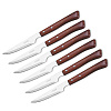Изображение товара Набор столовых ножей для стейка Steak Knives, рукоять дерево, 11 см, 6 шт.