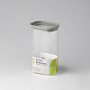 Изображение товара Банка для хранения прямоугольная Vacuum Glass, 1,5 л, светло-серая