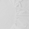 Изображение товара Простыня на резинке из плотного сатина белого цвета из коллекции Essential, 180х200х30 см