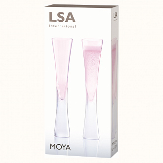 Изображение товара Набор бокалов для шампанского Moya, 2 шт, 170 мл, розовый