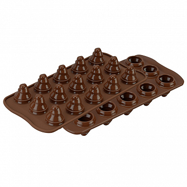 картинка Форма для приготовления конфет Choco Trees, 11x21,5 см, силиконовая от магазина Одежда+