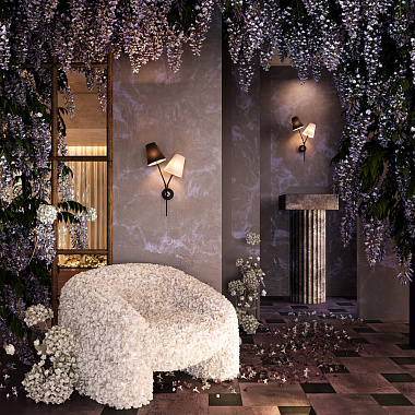 картинка Светильник настенный Modern, Hats, 2 лампы, 32х60 см от магазина Одежда+