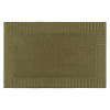 Изображение товара Коврик для ванной с фактурным бортиком оливкового цвета из коллекции Essential, 50х80 см