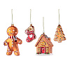 Изображение товара Набор ёлочных украшений Ginger celebration из коллекции New Year Essential, 4 шт.