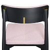 Изображение товара Набор из 2 стульев Aska, рогожка, черный/розовый