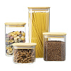Изображение товара Банка для хранения прямоугольная Glass Bamboo, 2 л