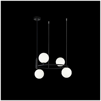 Изображение товара Светильник подвесной Modern, Ring, 4 лампы, черный