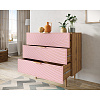 Изображение товара Комод с 3-мя ящиками Line, 90х50х90 см, розовый