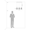 Изображение товара Светильник подвесной Loft Market, 3 лампы, 13,5х63,5х96,5 см, черный/золото