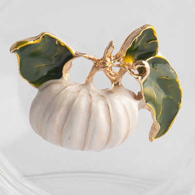 картинка Кружка Тыква, Anna Lafarg, Light pumpkin, 10х14 см, 500 мл, белый/зеленый от магазина Одежда+