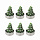 Набор декоративных свечей Enchanted woods из коллекции New Year Essential, 6 шт.