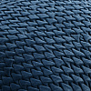Изображение товара Подушка декоративная стеганая из хлопкового бархата темно-синего цвета из коллекции Essential, 45х45