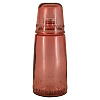 Изображение товара Бутылка для воды со стаканом Natural Water, 1 л, розовая