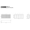 Изображение товара Комод The Idea, Code, VR10, 206,4х45х79,6 см, дуб венге/оливковый