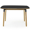 Изображение товара Стол обеденный Normann Copenhagen Form с ножками из дуба, 74,4х120х120 см, черный