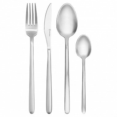 картинка Набор столовых приборов Pure, серебристые матовые, 24 пред. от магазина Одежда+