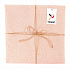 Скатерть на стол из умягченного льна с декоративной обработкой цвета пыльной розы Essential, 143х250