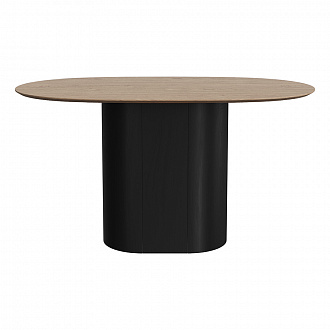 Стол обеденный Type, 140х85 см, натуральный дуб/черный