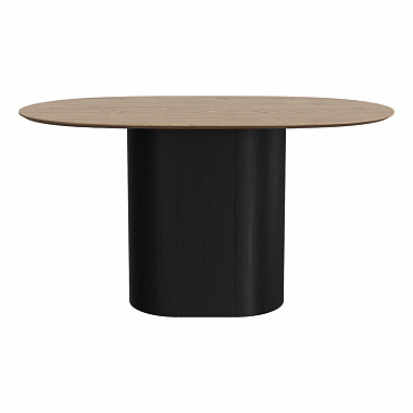 Стол обеденный Type, 140х85 см, натуральный дуб/черный, анонс элемента