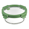 Изображение товара Контейнер для запекания и хранения круглый с крышкой, 650 мл, зеленый