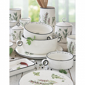 Изображение товара Салатник с ручками Easy Life, Herbarium, 20 см