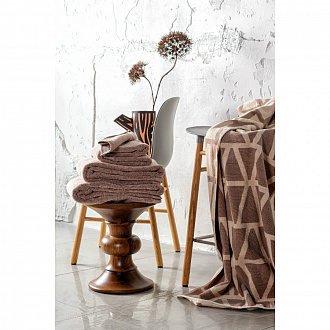 Изображение товара Полотенце для рук коричневого цвета из коллекции Essential, 50х90 см