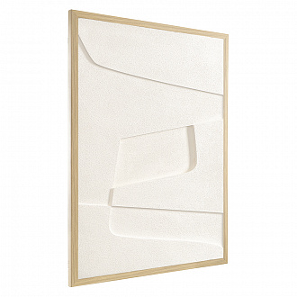 Изображение товара Панно декоративное с эффектом 3D Minimalism, с бежевой рамой, 50х70 см