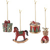 Изображение товара Набор ёлочных украшений Classic Christmas Charm из коллекции New Year Essential, 4 шт.