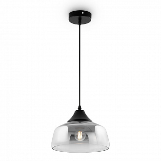 Изображение товара Светильник подвесной Jiffy, 1 лампа, Ø24х20 см, черный/серебристый