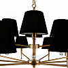 Изображение товара Светильник подвесной Classic, Rosemary, 12 ламп, Ø100х58 см, черный/латунь