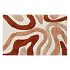 Изображение товара Коврик для ванной Flow терракотового цвета из коллекции Ethnic, 50x80 см