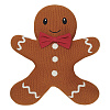 Изображение товара Подушка вязаная Classy gingerbread из коллекции New Year Essential, 40х50 см