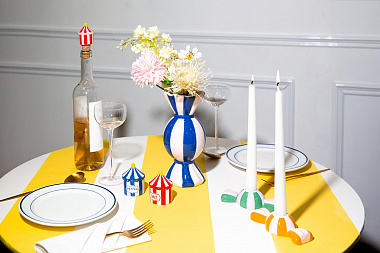 картинка Подсвечник Dolce Vita, 5,5х10,5х3,7 см, желтый от магазина Одежда+