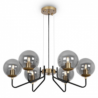 Изображение товара Светильник подвесной Modern, Moricio, 6 ламп, Ø72,6х97,7 см, черный/золотой