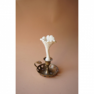 Изображение товара Свеча ароматическая Гриб Лисичка, 11,5 см, белая
