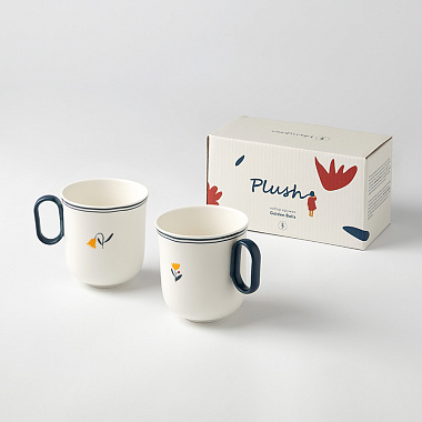 картинка Набор кружек Plush, Golden Bells, 400 мл, 2 шт. от магазина Одежда+